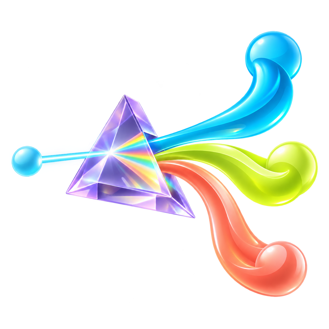A prism transforms one idea into a distinctive spectrum of expression.