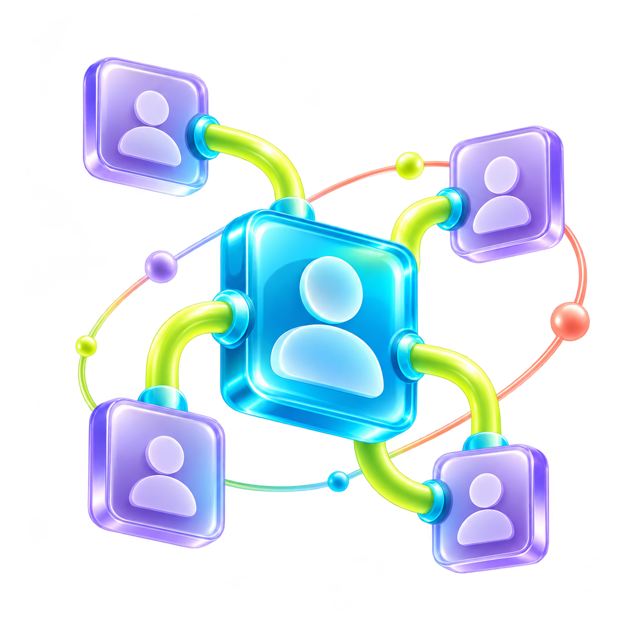 Customer relationships and commercial stages form a connected system.
